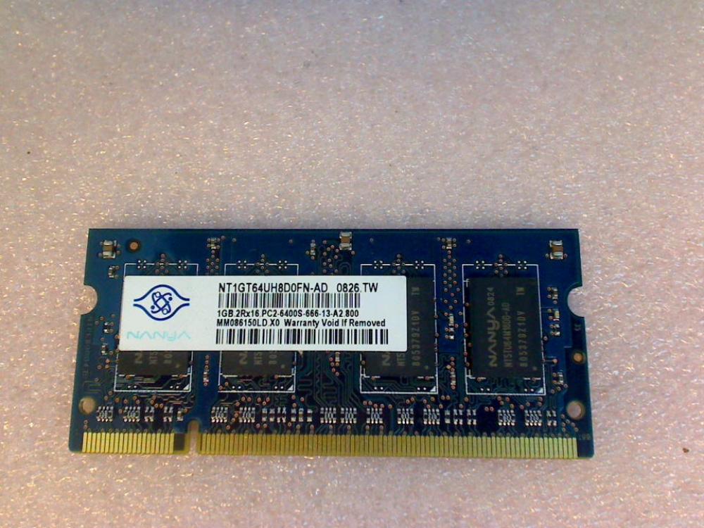 1GB DDR2 Arbeitsspeicher RAM PC2-6400S NANYA Samsung Aura R60+ plus NP-R60Y