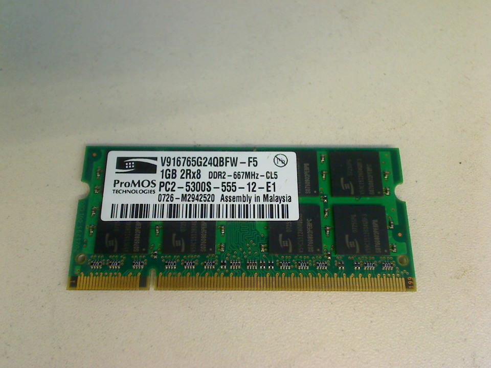1GB DDR2 Arbeitsspeicher RAM ProMOS PC2-5300S-555-12-E1 HP Compaq 6710b (4)