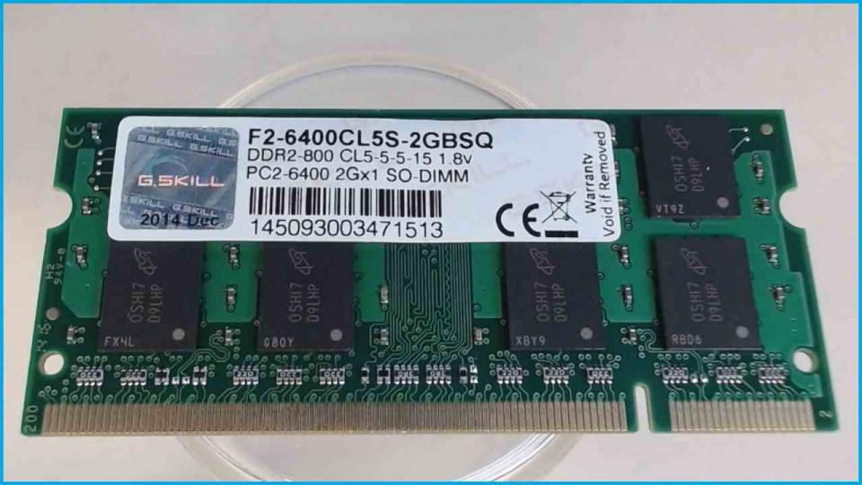 2GB DDR2 Arbeitsspeicher RAM G.Skill PC2-6400 2Gx1 SO-DIMM ECOQUIET 2 17"