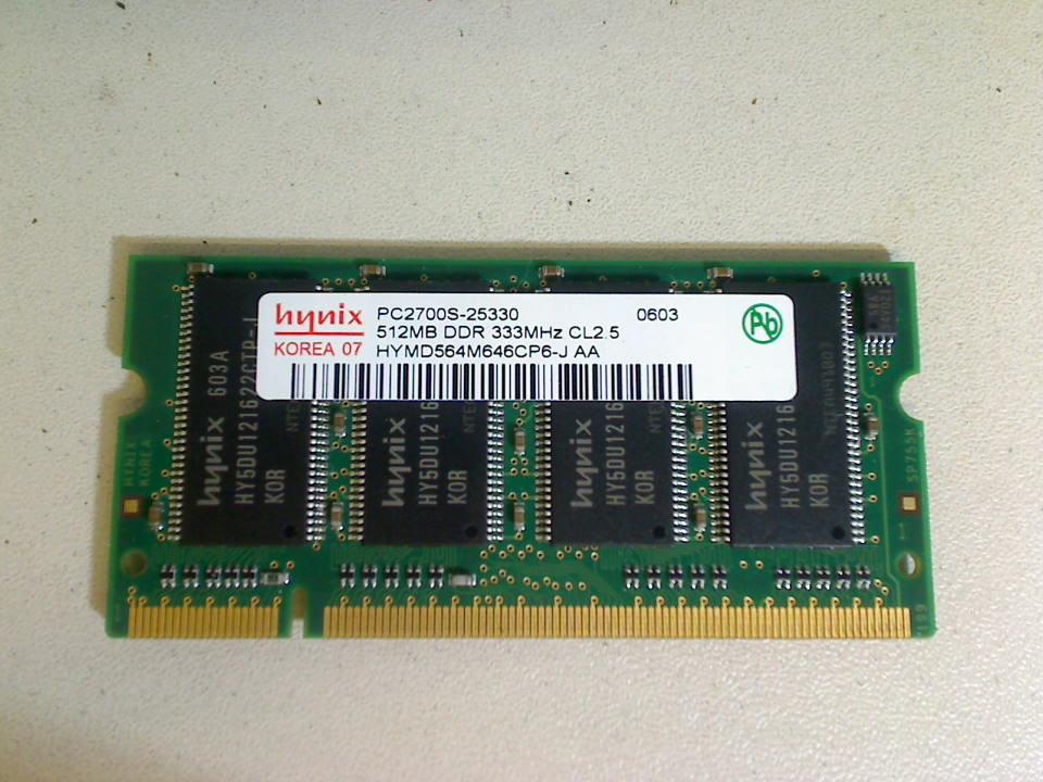 512MB DDR Arbeitsspeicher RAM hynix PC2700S-25330 Gericom Blockbuster 1480