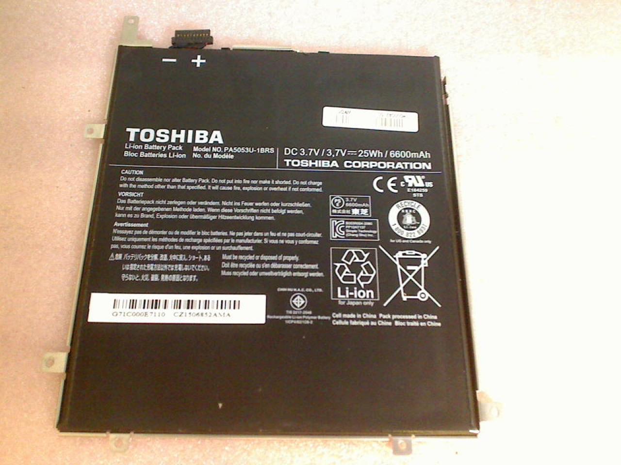 Akku Batterie 3.7V 25Wh/6600mAh PA5053U-1BRS Toshiba AT300SE