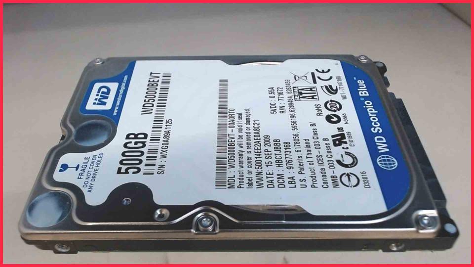HDD Festplatte 2,5" 500GB WD5000BEVT (SATA) Samsung NP-R60S Plus -2