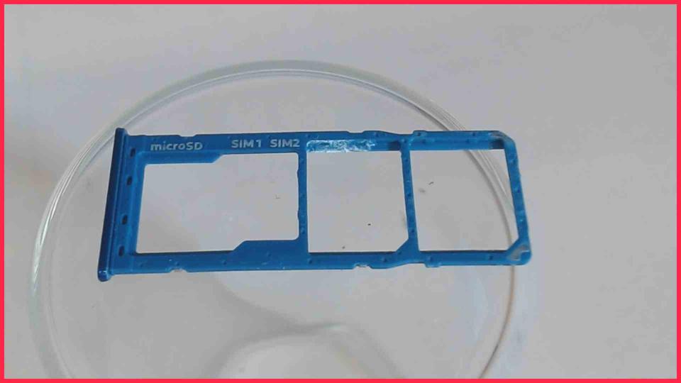 Simm Halterung Blau microSD Samsung Galaxy A50 A505FN/DS
