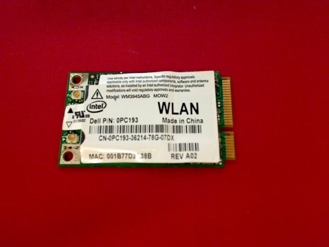 Wlan W-Lan WiFi Karte Board Modul Platine Dell D420 PP09S