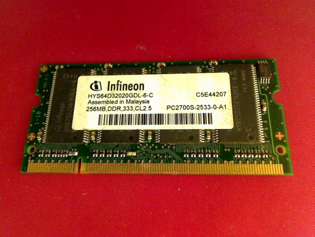 256MB DDR PC2700S SODIMM Infineon Ram Arbeitsspeicher FUJITSU Lifebook E4010D