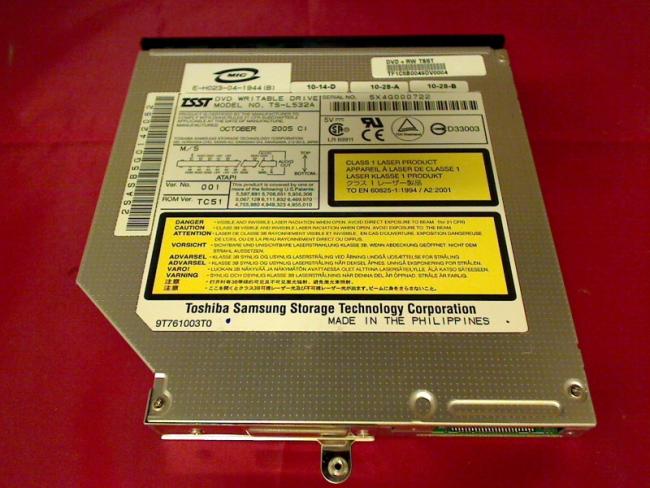 DVD Brenner TS-L532A IDE mit Blende & Halterung Asus Z9200 Z9200VA