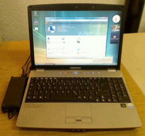 15,4" Notebook Medion MD96970 WIM2220 Intel Core 2 Duo T5750 mit ( 2 x 2 GHz )
