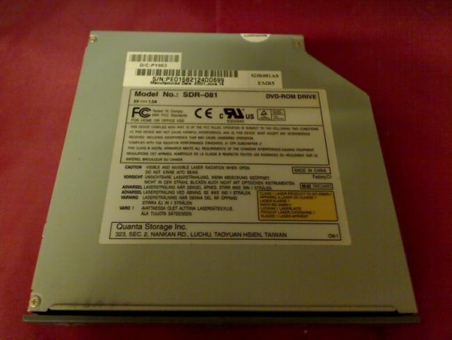 DVD ROM IDE SDR-081 mit Blende & Halterung Natcomp 7521