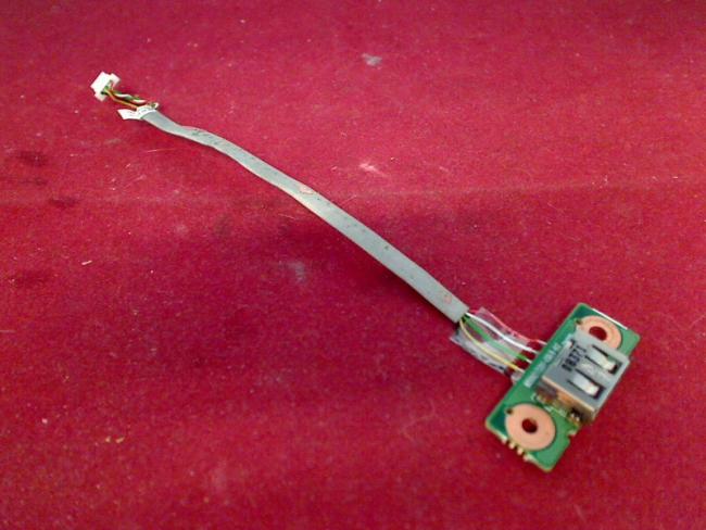 USB Port Buchse Board & Kabel Cable Toshiba L300-2CV