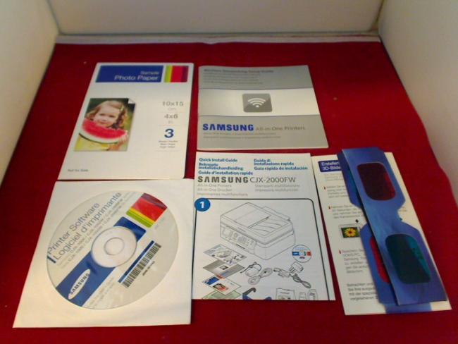 Handbuch & Printer Software & Zubehör Samsung CJX-2000FW