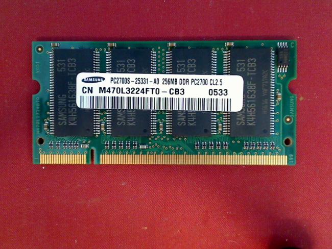 256MB DDR PC2700 Samsung SODIMM RAM Memory Gericom Masterpiece 2440 XL