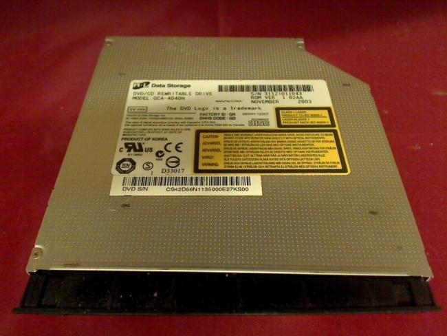 DVD Brenner GCA-4040N IDE mit Blende & Halterung Fujitsu AMILO M7400 (1)