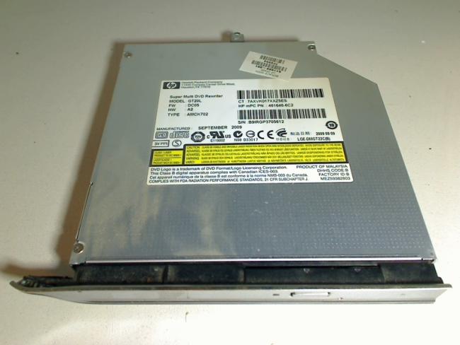 DVD Brenner GT20L 511880-001 Blende & Halterung HP DV6 dv6-2115eg