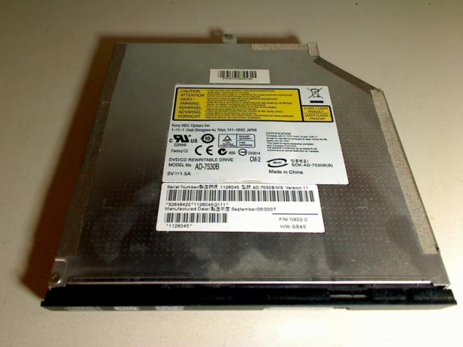 DVD Brenner AD-7530B IDE mit Blende & Halterung MSI GX600 MS-163A