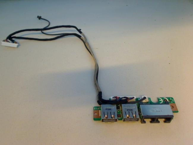 USB Modem LAN Netzwerk Ethernet Board & Kabel Cable MSI GX600 MS-163A