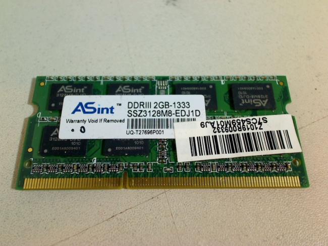 2GB DDR3 1333 ASint SODIMM Ram Arbeitsspeicher MSI CX620 MX MS-1688