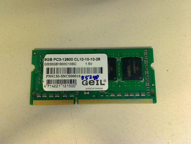 8GB DDR3 PC3-12800 GEIL GS38GB1600C10SC RAM Arbeitsspeicher Clevo XMG P170EM