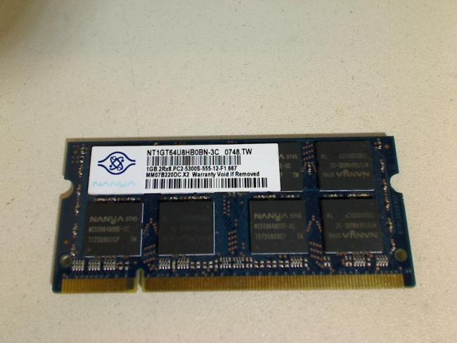 1GB DDR2 PC2-5300S NANYA SODIMM Ram Arbeitsspeicher FS Pi1556 P53IN0