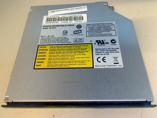 DVD Brenner Writer DS-8A1P mit Blende, Halterung Acer Extensa 5220 (1)