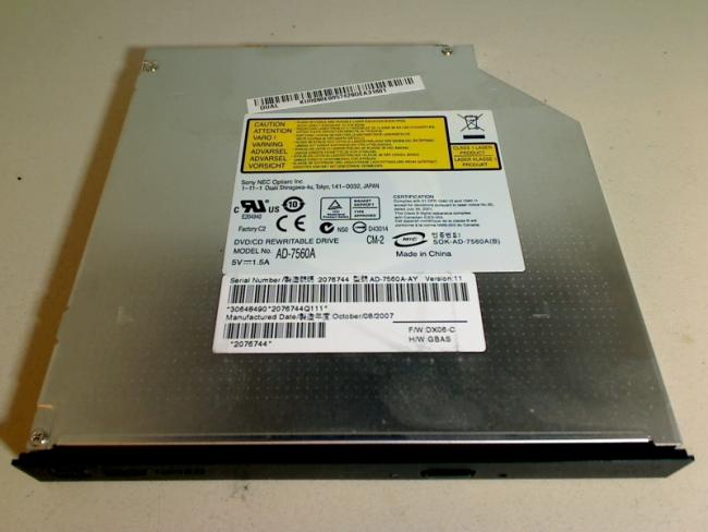 DVD Brenner Writer Sony AD-7560A mit Blende Halterung Acer Aspire 5715Z (2)