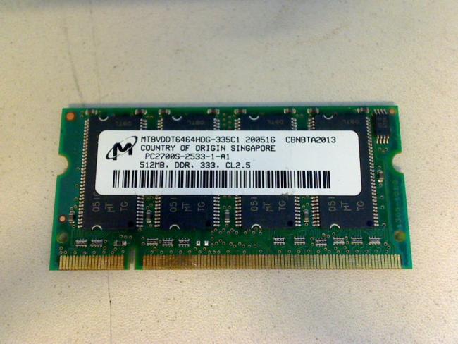 512MB DDR 333 PC2700S SODIMM MT RAM Arbeitsspeicher Medion MD95300 (2)