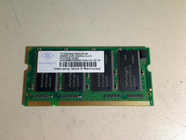256MB DDR-333 PC2700S NANYA SODIMM RAM Acer TravelMate 290 (1)