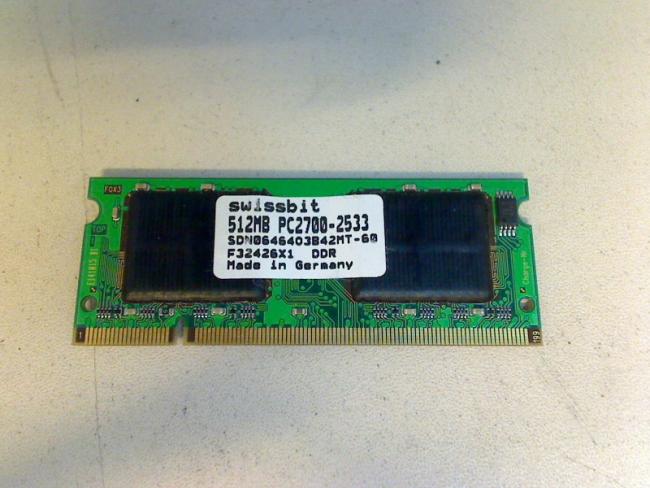512MB PC2700 DDR SODIMM swissbit RAM Memory Fujitsu Amilo Pro V2010