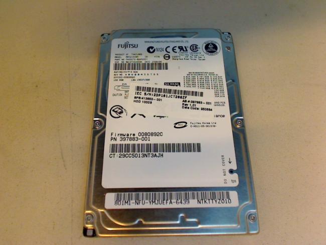 100GB Fujitsu MHV2100BH 2.5\" SATA HDD Festplatte HP Compaq NC6320 (1)