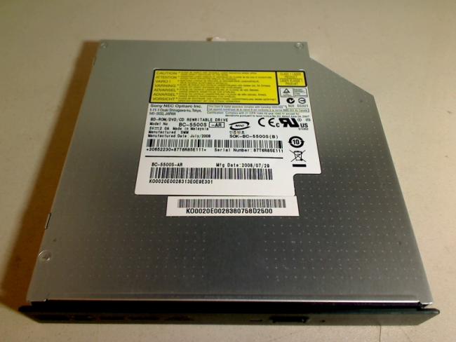 BluRay BD-ROM/DVD/CD Brenner BC-5500S Blende Acer Aspire 6530G - 604G32Bn