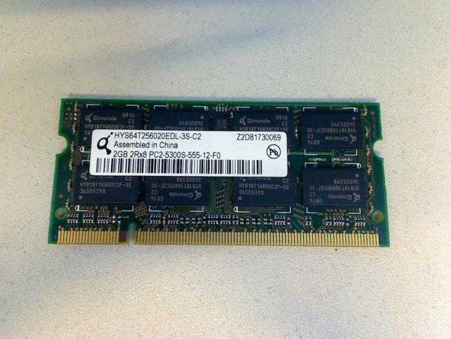 2GB PC2-5300S SODIMM RAM Arbeitsspeicher Dell Vostro 1510 PP36L -1