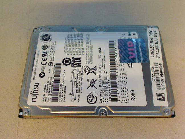 80GB FUJITSU MHV2080BH 2.5\" SATA HDD Asus X56T (1)