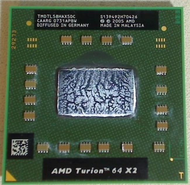 1.9 GHz AMD Turion 64 X2 TL-58 CPU Prozessor Acer 7520G ICY70 (6)