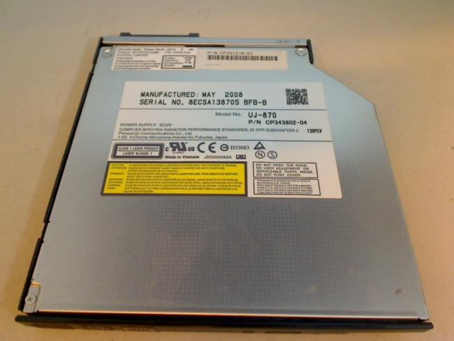 DVD Brenner Writer UJ-870 Blende Halterung Fujitsu Lifebook E8310 (1)