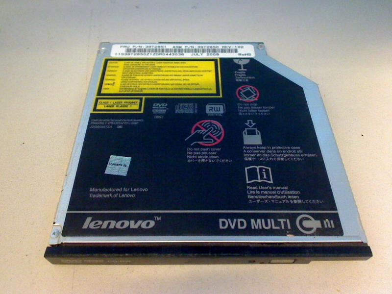 DVD Brenner Writer UJ-852 & Blende & Halterung IBM Lenovo T61 7665