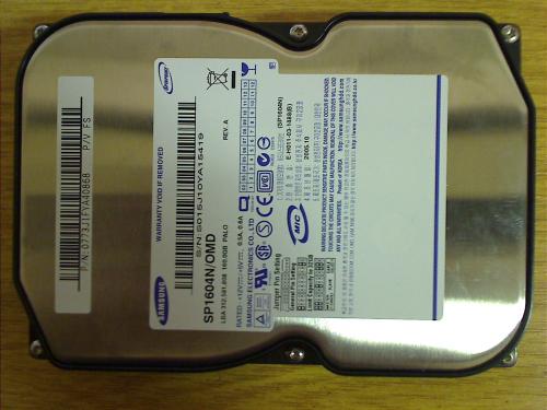 160GB HDD Festplatte IDE 3,5\" SP1604/OMD aus Ellion DVR-950S Dual