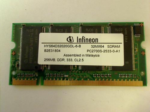 256MB DDR 333 Infineon SDRAM Acer 1350 ZP1 1351LC