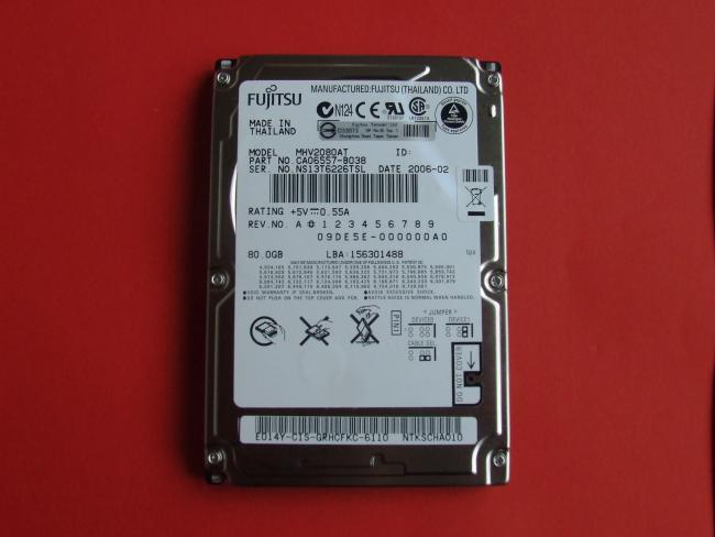 HDD 80 GB FUJITSU MHV2080AT Style Note M66S