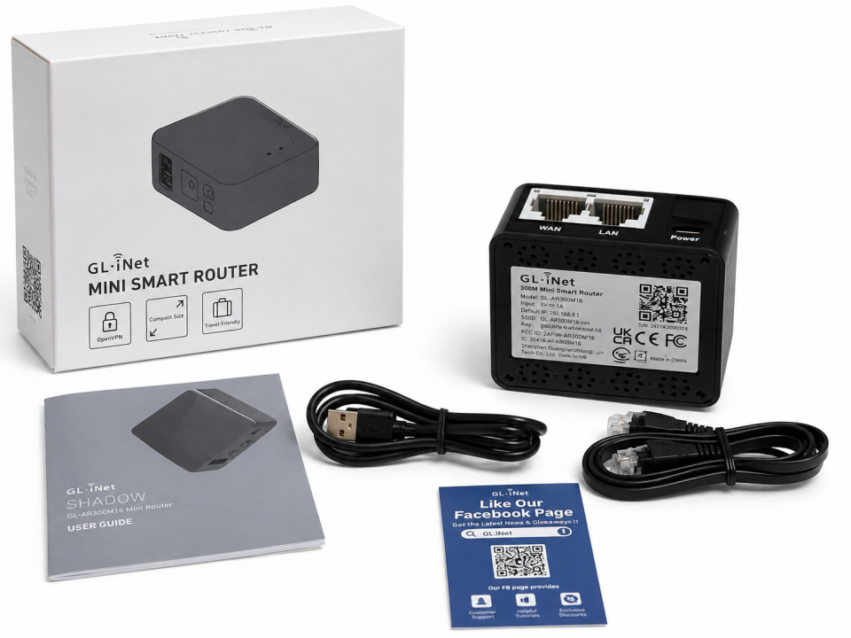 (NEU) GL.iNet GL-AR300M16 Mini Smart Router WLAN 300 Mbps OpenVPN