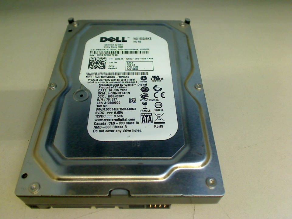 160GB 3.5" DELL WD1602ABKS Western Digital (SATA)
