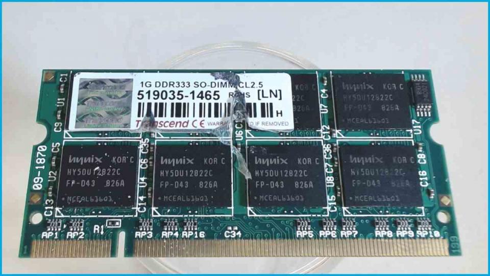 1GB DDR Arbeitsspeicher RAM 333 SO-Dimm Aspire 1350 ZP1 1355LC