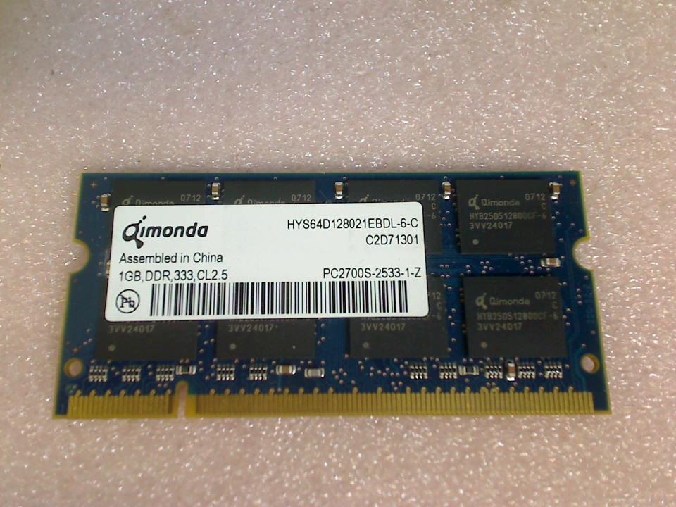 1GB DDR Arbeitsspeicher RAM Qimonda 333 CL2.5 SODIMM Benq Joybook 5100G dh5100