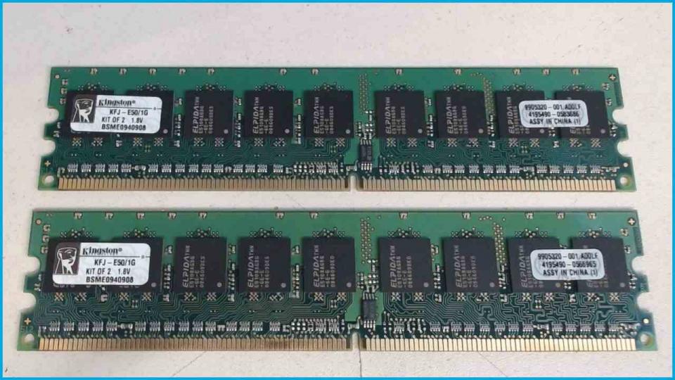 1GB DDR2 Arbeitsspeicher RAM Kingston (2er Kit) KFJ-E500/1G Primergy Econel 50