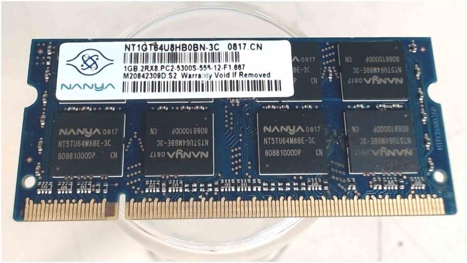 1GB DDR2 Arbeitsspeicher RAM Nanya PC2-5300S Sony Vaio VGN-FS485B PCG-7L1M