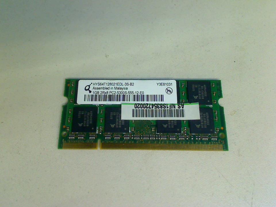 1GB DDR2 Arbeitsspeicher RAM Qimonda PC2-5300S-555-12-E0 Lenovo T61 8895