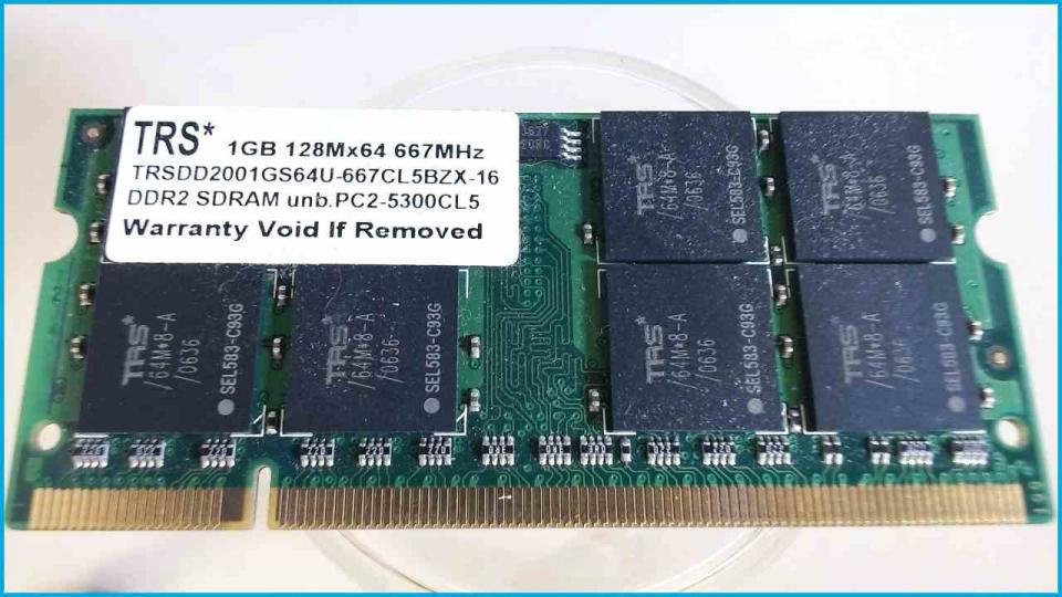 1GB DDR2 Arbeitsspeicher RAM TRS PC2-5300CL5 Maxdata Pro 6100 IW EAA-89 TW3A
