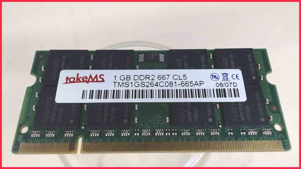 1GB DDR2 Arbeitsspeicher RAM takeMS 667 CL5 Amilo Pro V3515 LM10W -3