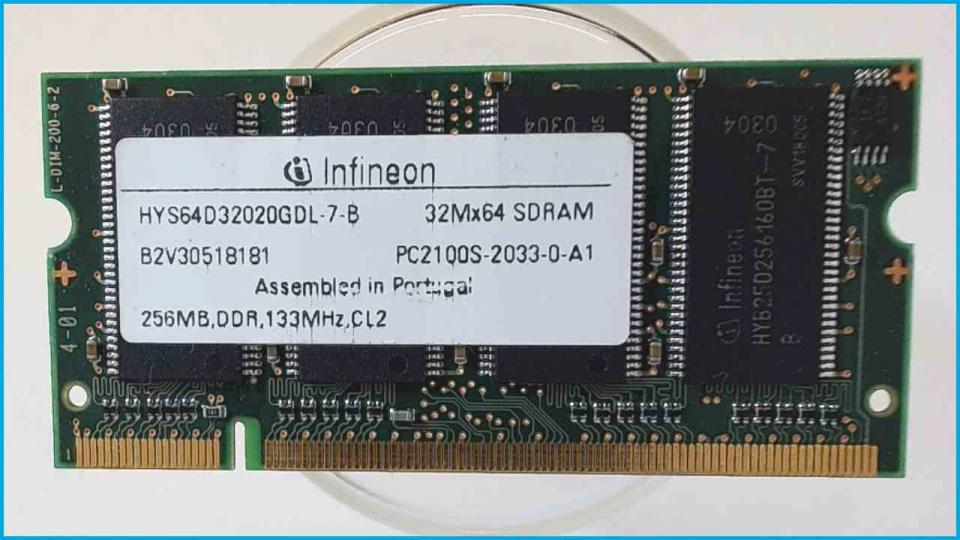256MB RAM Arbeitsspeicher DDR Infineon PC2100S-2033-0-A1 Terra Neon L3C