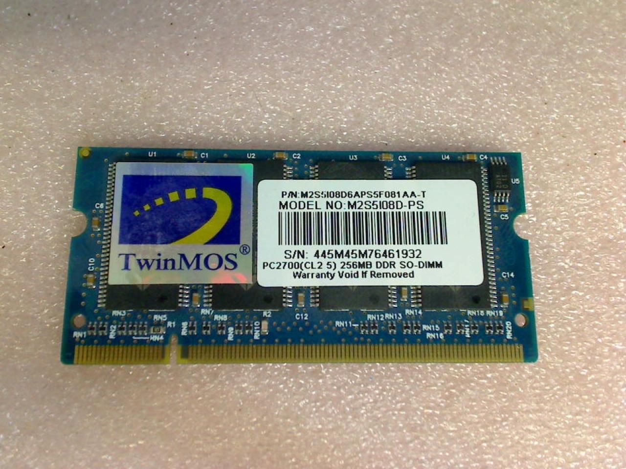 256MB RAM Arbeitsspeicher DDR PC2700(CL2 5) SO-DIMM Averatec 6220 AV6230-GE1