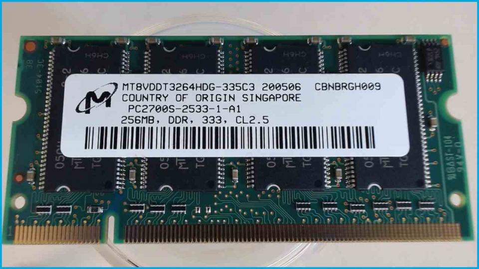 256MB RAM Arbeitsspeicher DDR PC2700S-2533-1-A1 Aspire 1360 1362LC MS2159