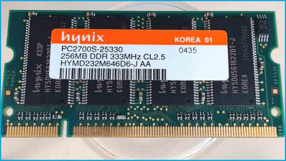 256MB RAM Arbeitsspeicher DDR hynix 333 PC2700S-25330 Fujitsu Amilo L1300 -2